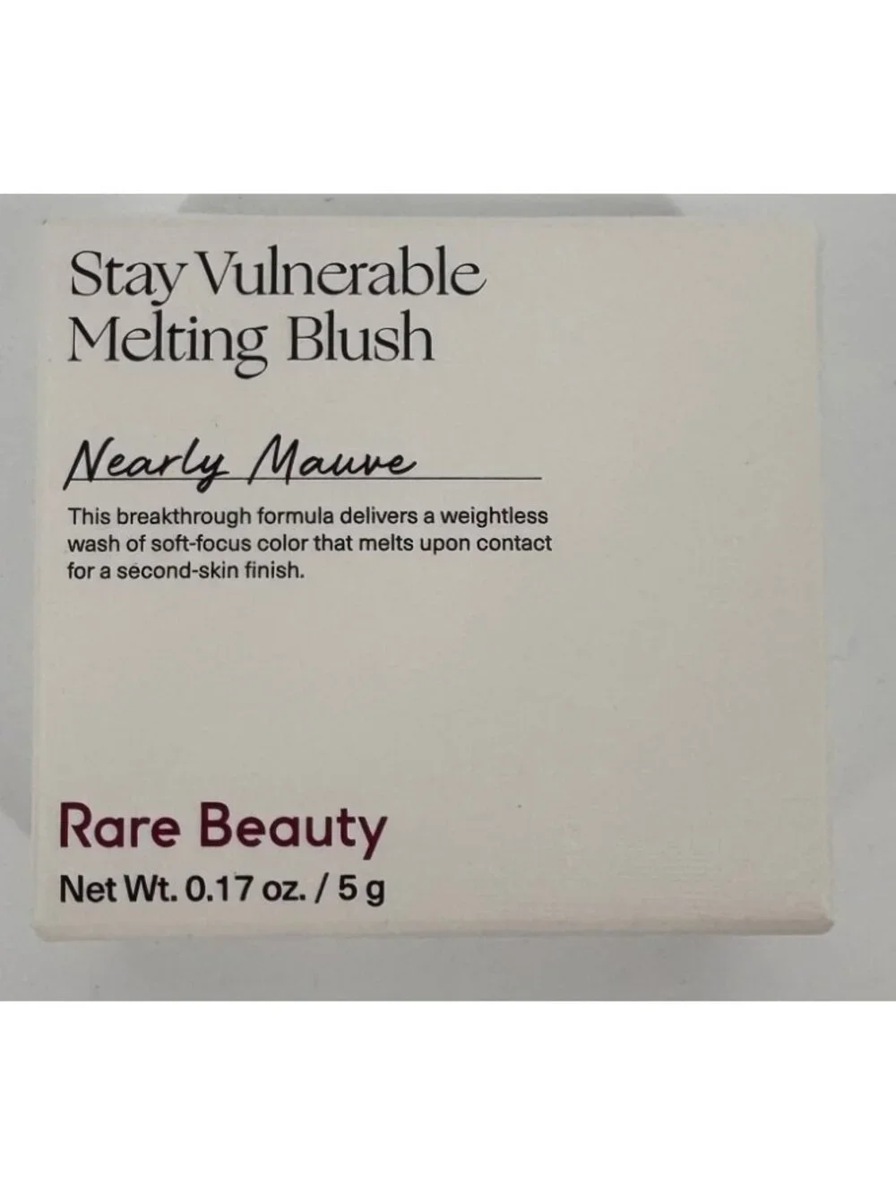 Rare Beauty Stay Vulnerable Melting Blush in Nearly Mauve True Mauve